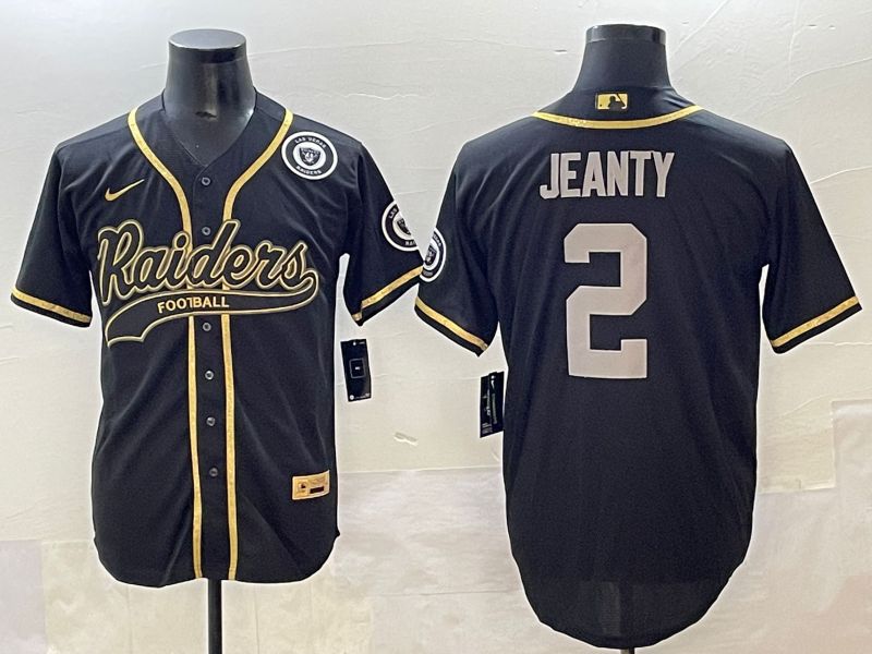 Men 2025 Oakland Raiders #2 Jeanty Black Joint Name Nike Limited NFL Jersey style 7->oakland raiders->NFL Jersey